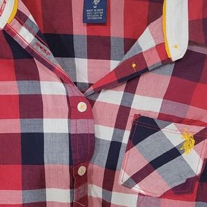 US Polo plaid shirt womens